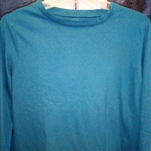 Teal Long-Sleeve T-shirt With a Touch of Sparkle🛍